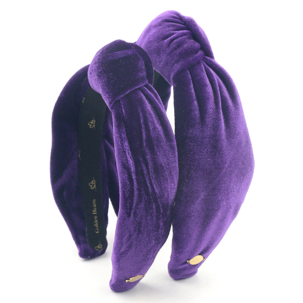 Vintage Madalina Mom headband in purple