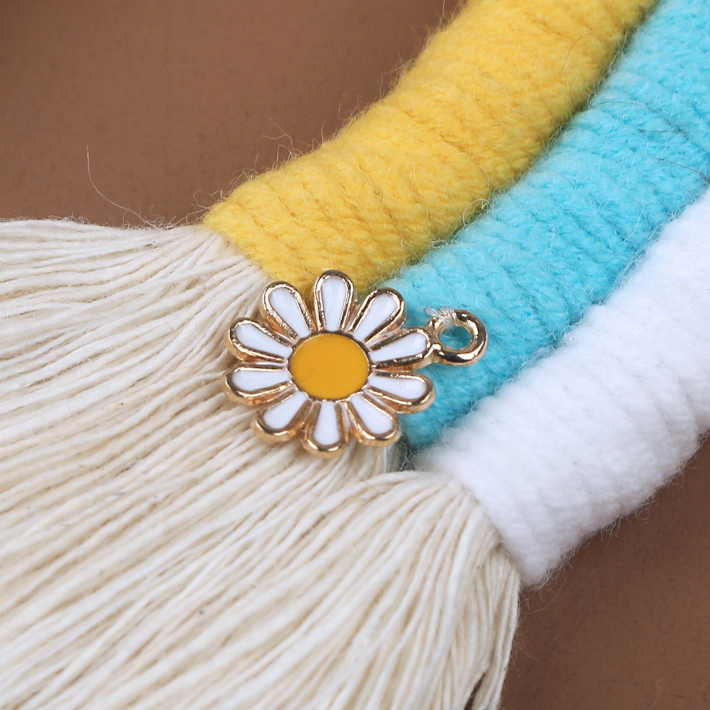 Keychain Rainbow Boho Flower