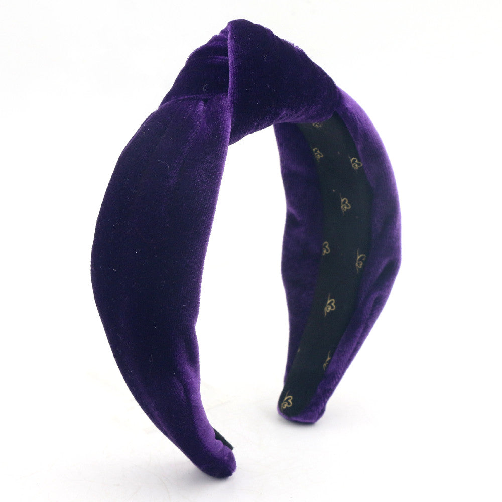 Vintage Madalina Mom headband in purple
