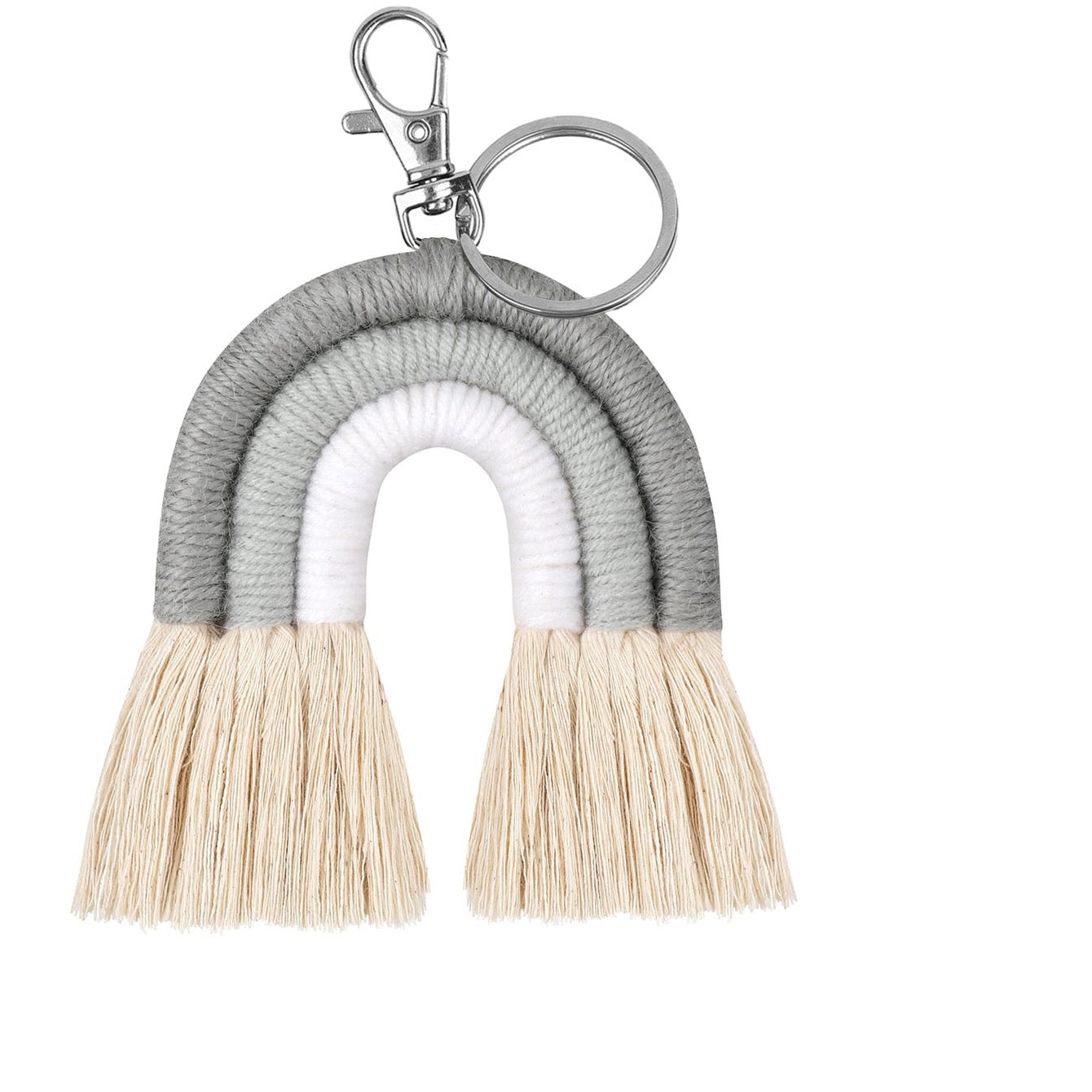Schlüsselanhänger Regenbogen Boho