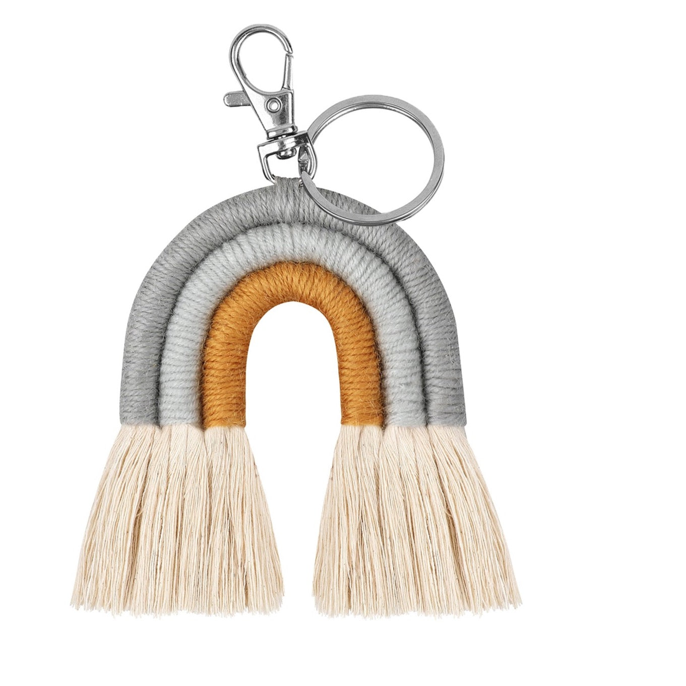 Schlüsselanhänger Regenbogen Boho