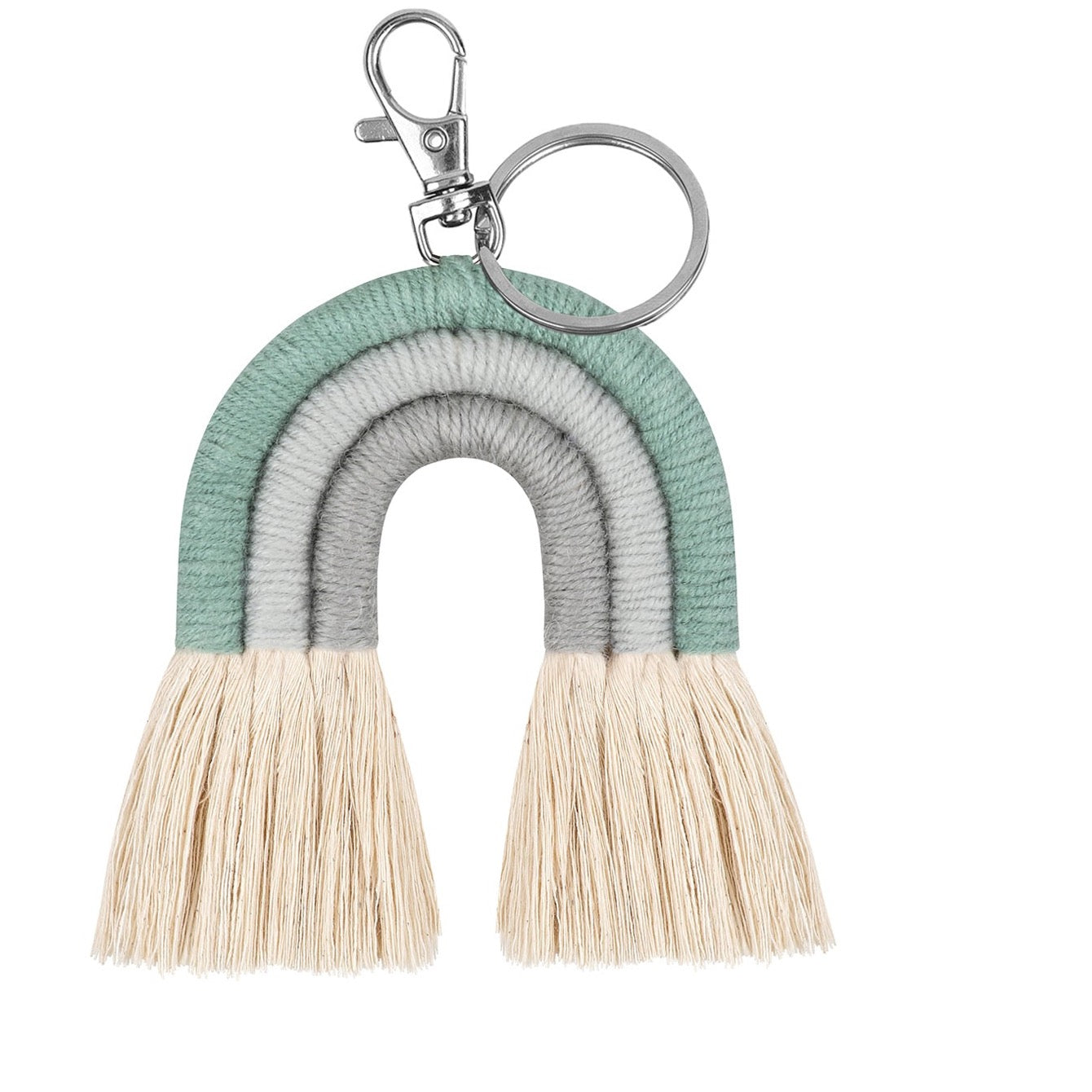 Schlüsselanhänger Regenbogen Boho