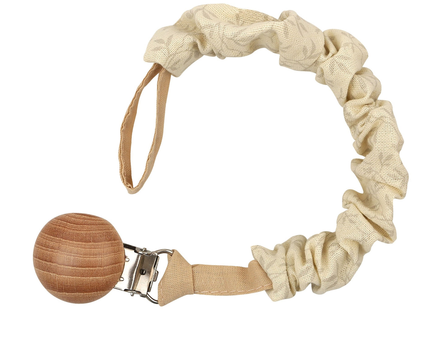 Schnullerkette aus Bio-Baumwolle