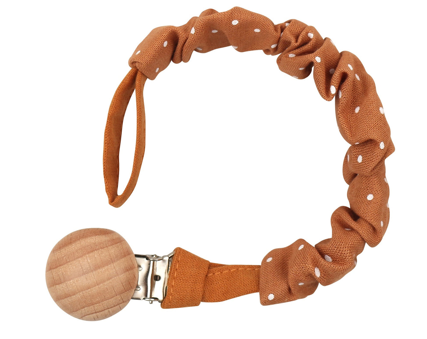 Schnullerkette aus Bio-Baumwolle