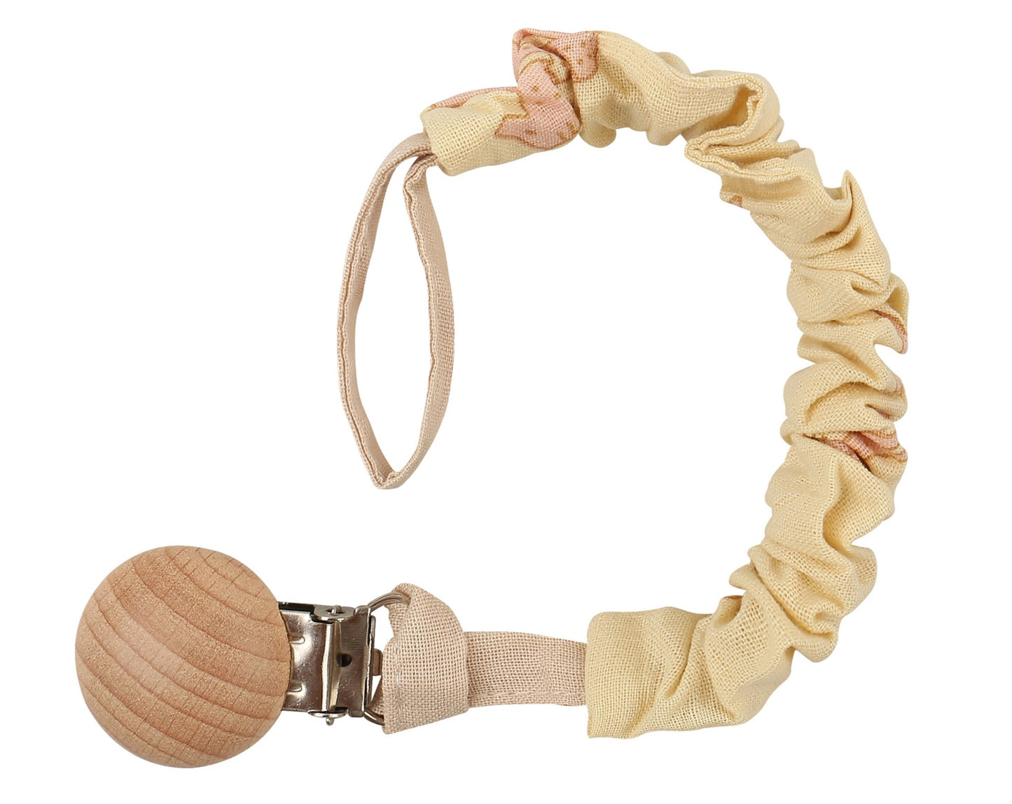 Schnullerkette aus Bio-Baumwolle