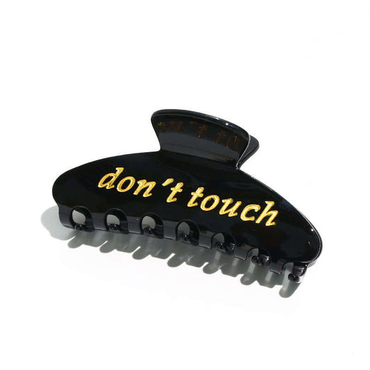 Statement hair clip Don't touch