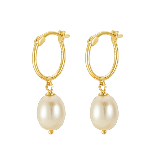 Soleil Lalique pearl earrings