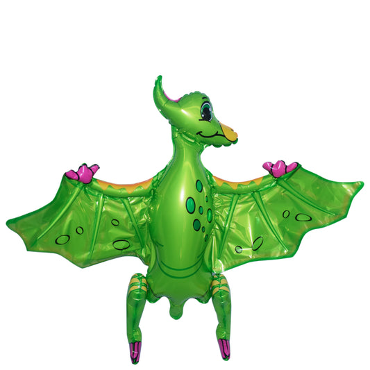 Folienballon – 4D Dino Pterodactylus – Grün