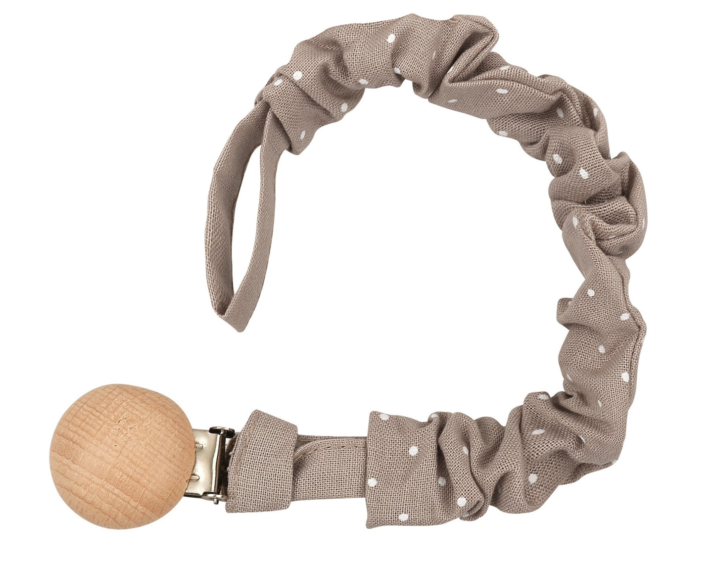 Pacifier chain made from organic cotton