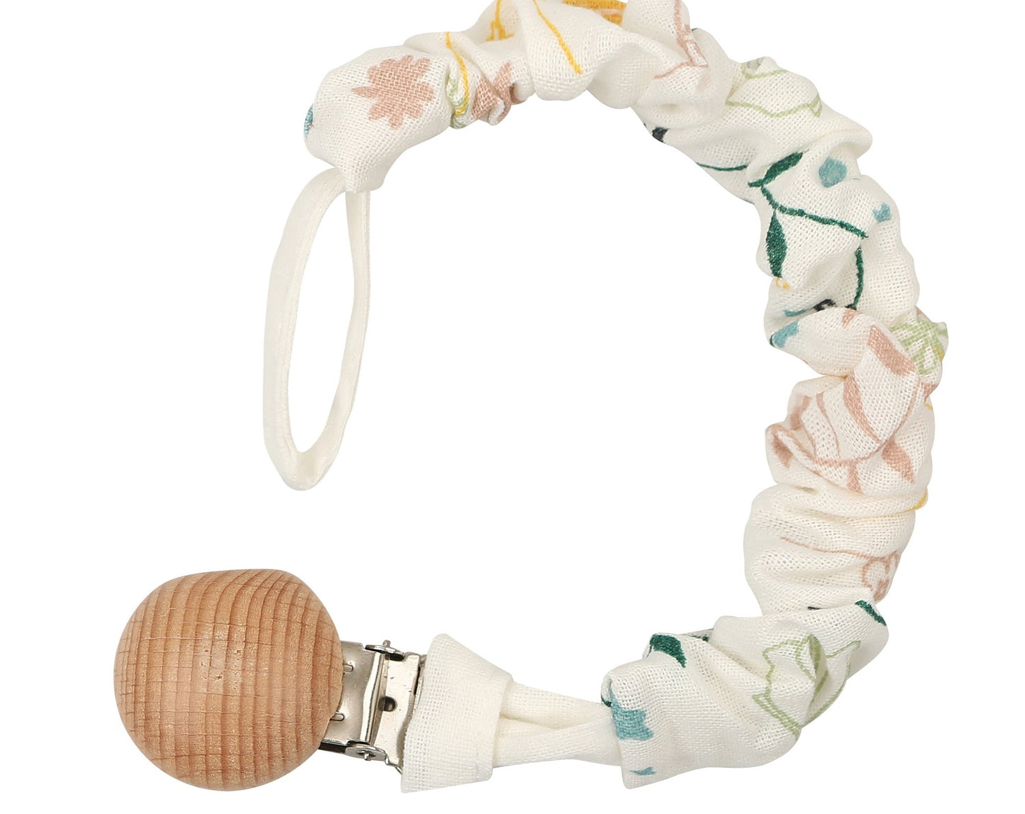 Pacifier chain made from organic cotton